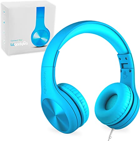 LilGadgets Connect+ PRO barnhörlurar med volymbegränsning och SharePort